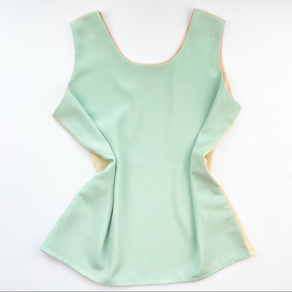 Vintage Pastel Reversible Susan Graver Tank